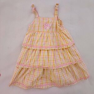 Gymboree Sunflower Fields Ladybug Plaid Dress